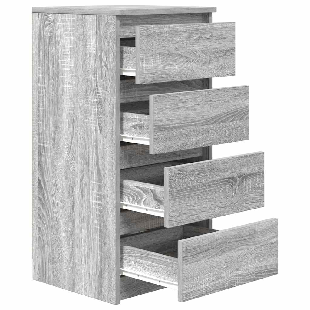 Buffet sonoma gris 37,5x35x76 cm bois d'ingénierie - XIOS