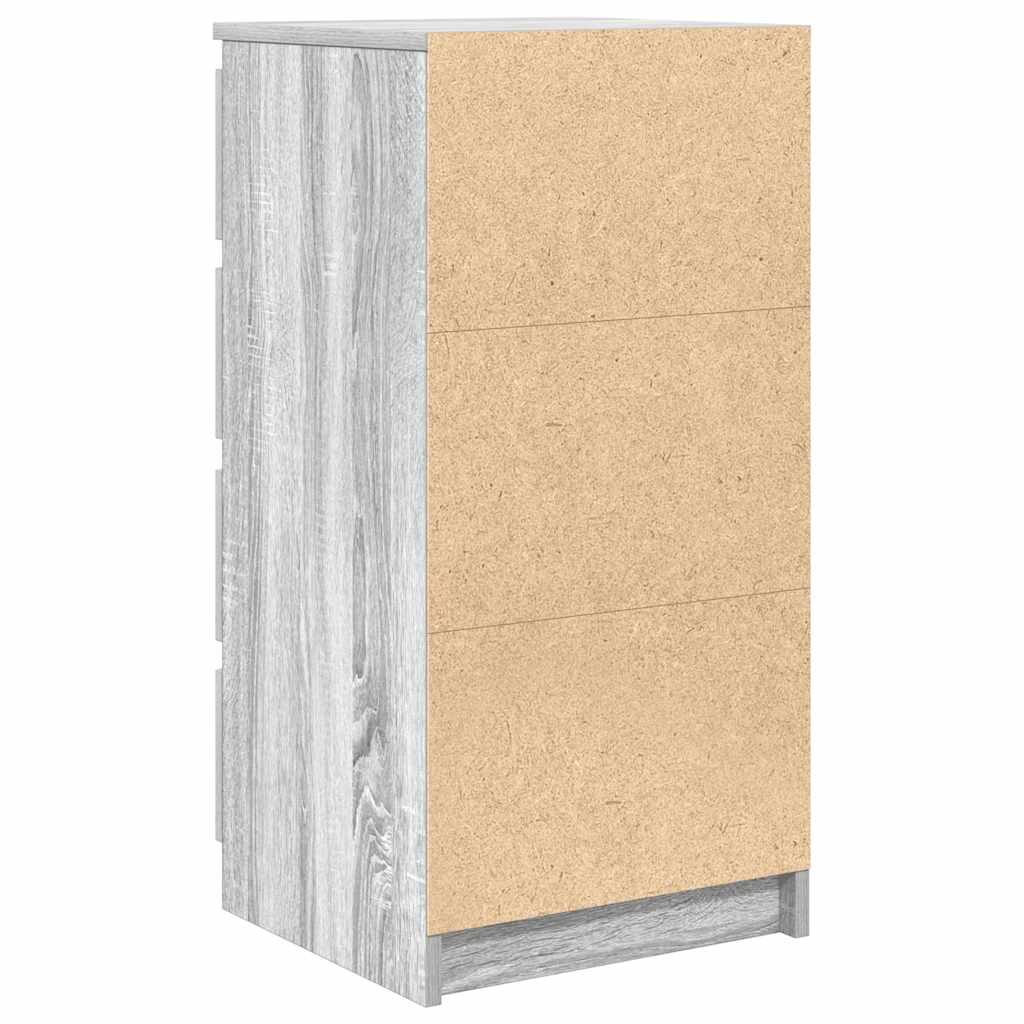 Buffet sonoma gris 37,5x35x76 cm bois d'ingénierie - XIOS