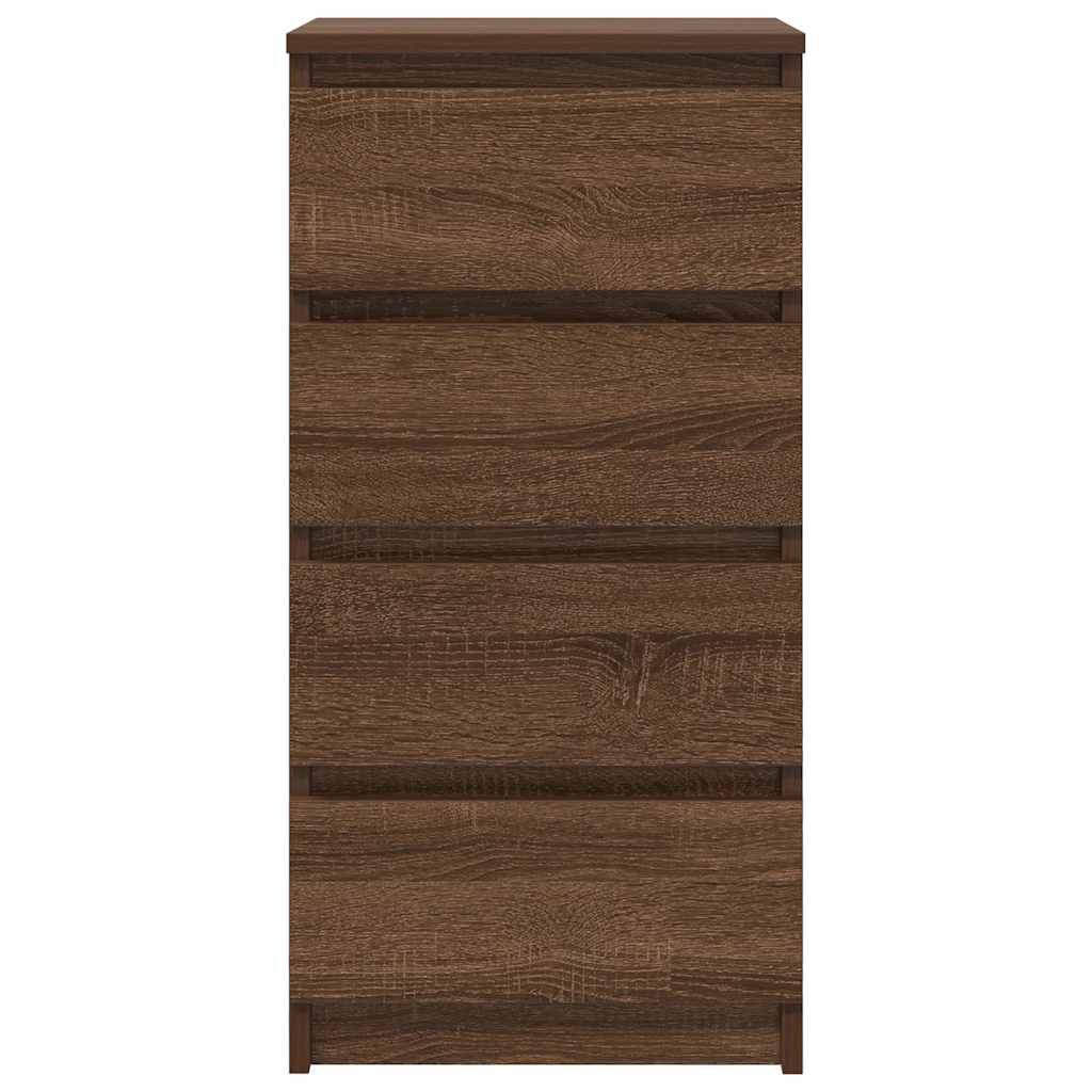Buffet chêne marron 37,5x35x76 cm bois d'ingénierie - XIOS