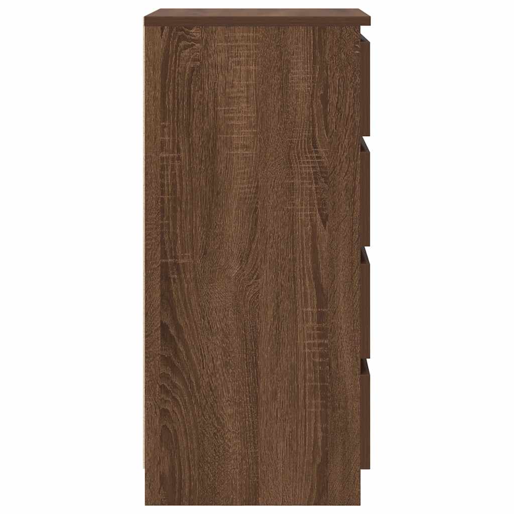 Buffet chêne marron 37,5x35x76 cm bois d'ingénierie - XIOS