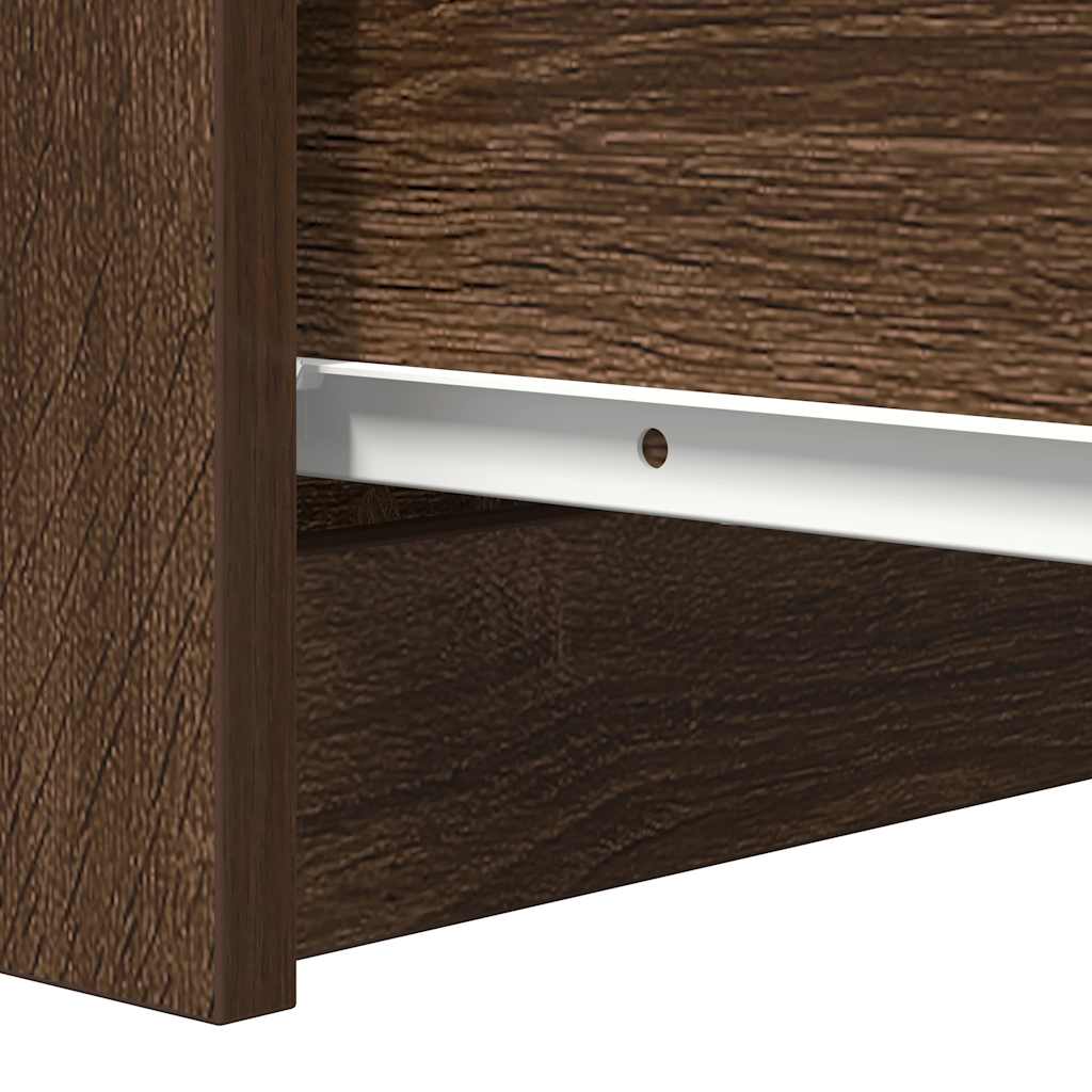 Buffet chêne marron 37,5x35x76 cm bois d'ingénierie - XIOS