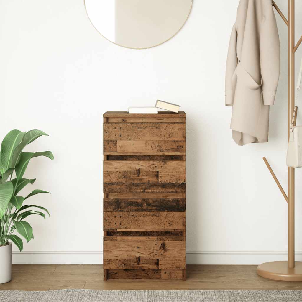 Buffet vieux bois 37,5x35x76 cm bois d'ingénierie - XIOS