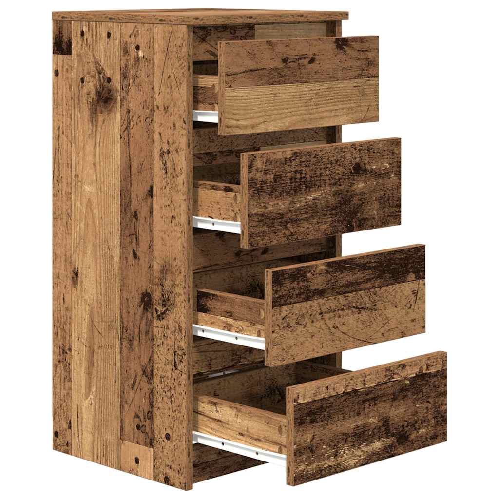 Buffet vieux bois 37,5x35x76 cm bois d'ingénierie - XIOS