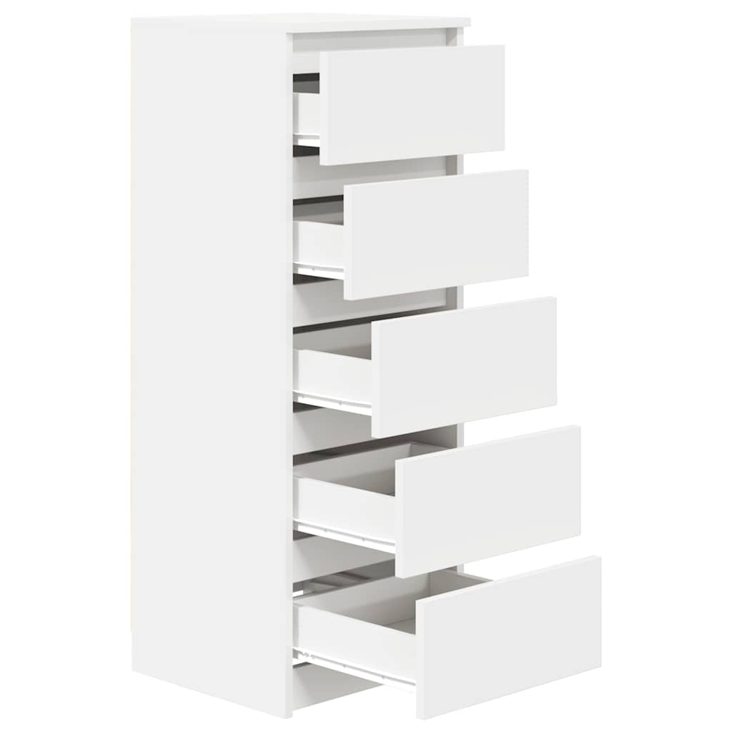 Buffet avec tiroirs blanc 37,5x35x99 cm bois d'ingénierie - XIOS