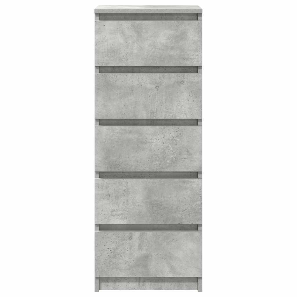 Buffet avec tiroirs gris béton 37,5x35x99 cm bois d'ingénierie - XIOS
