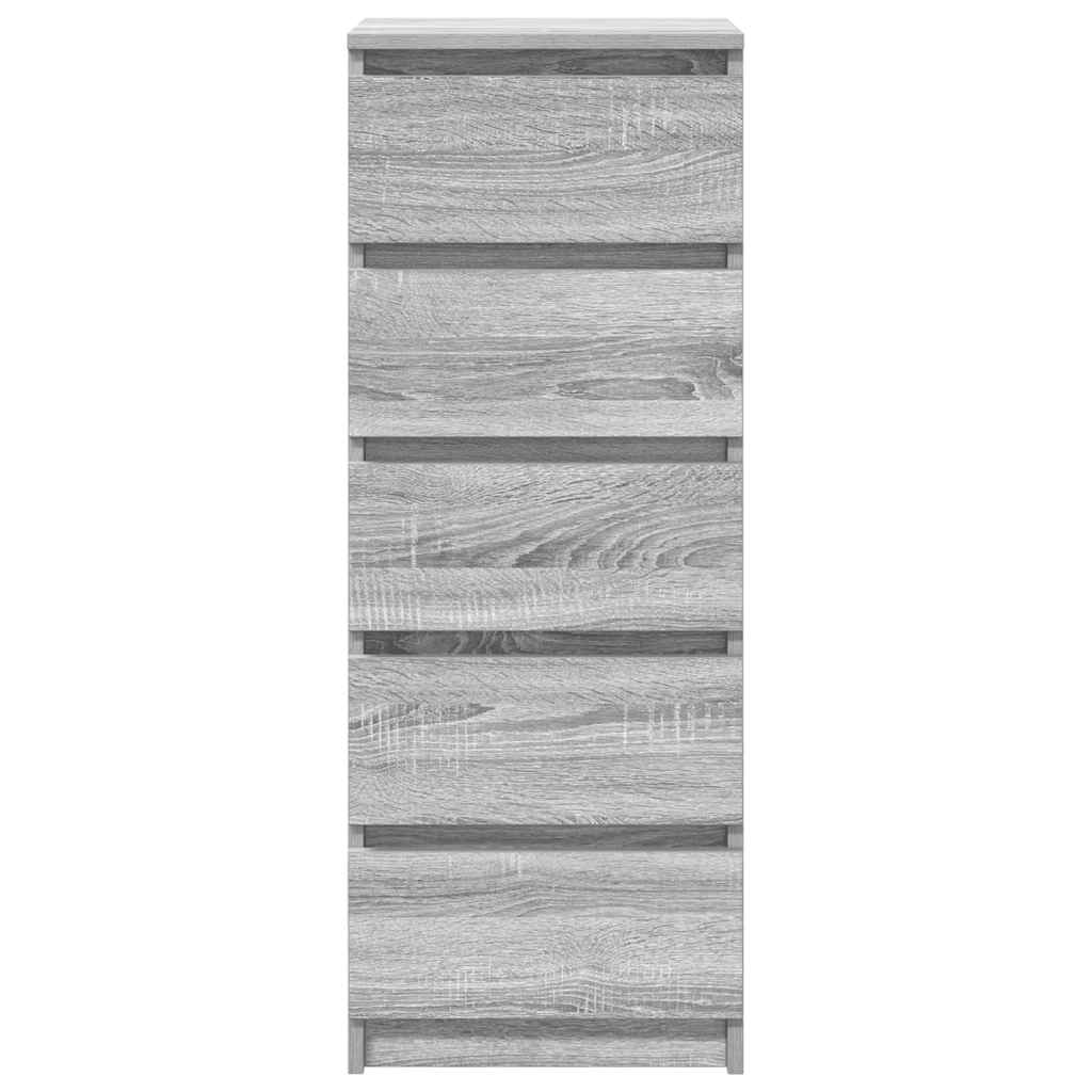 Buffet avec tiroirs sonoma gris 37,5x35x99 cm bois d'ingénierie - XIOS