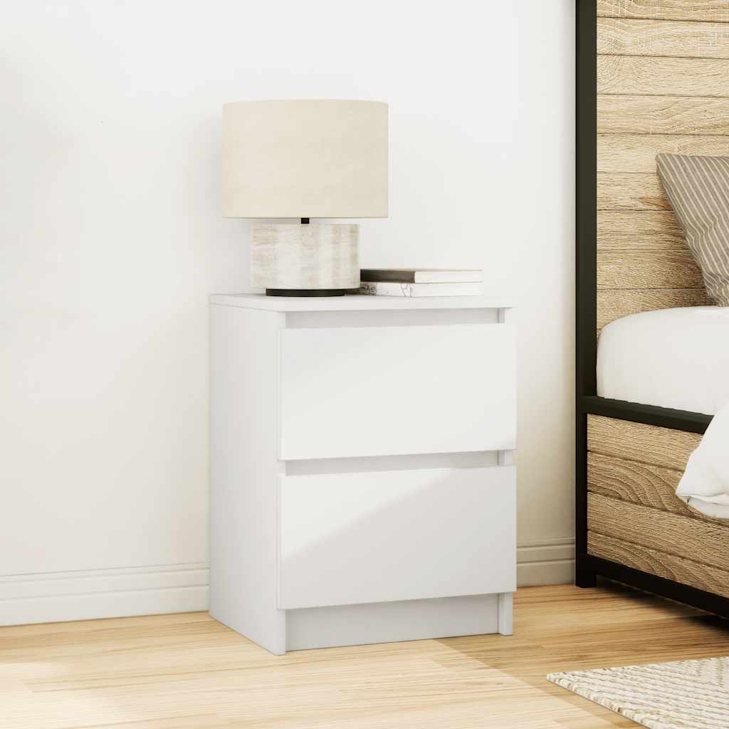 Meuble TV blanc 40x35x54 cm bois d'ingénierie - XIOS