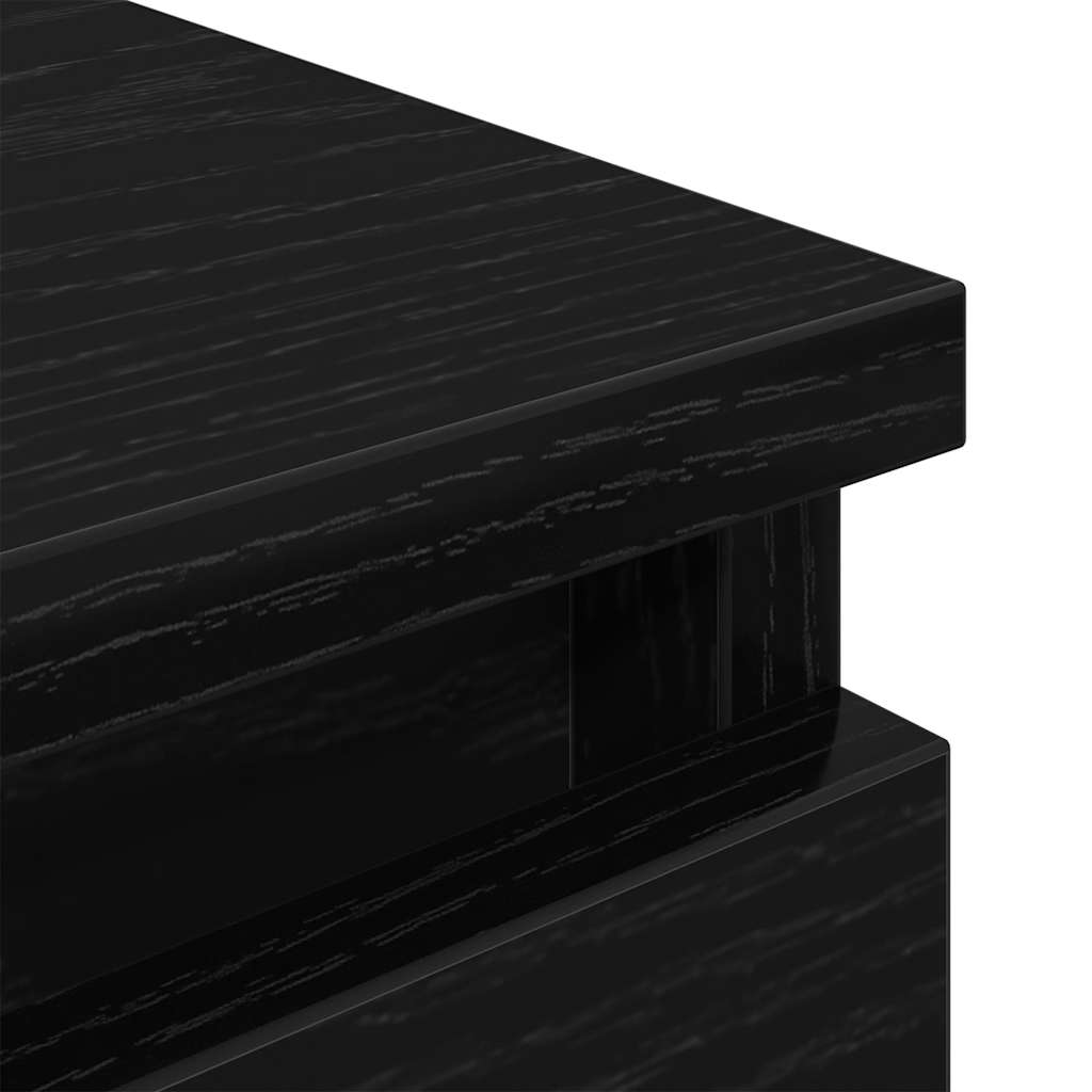 Meuble TV noir 40x35x54 cm bois d'ingénierie - XIOS