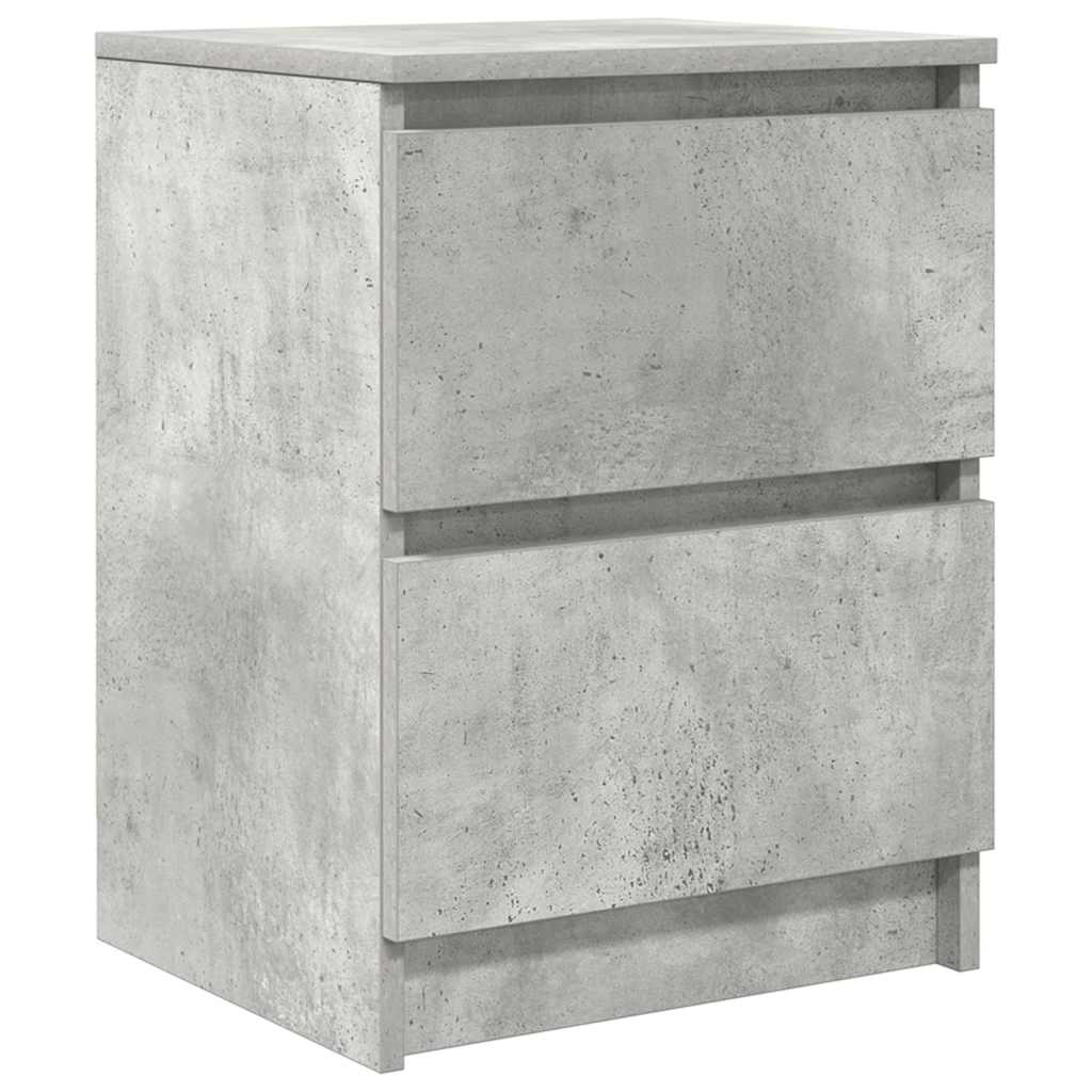 Meuble TV gris béton 40x35x54 cm bois d'ingénierie - XIOS