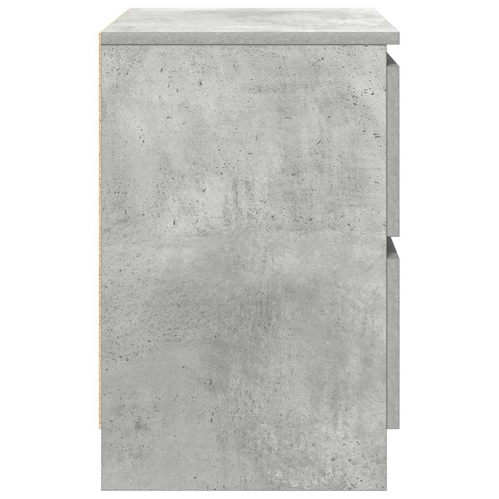 Meuble TV gris béton 40x35x54 cm bois d'ingénierie - XIOS