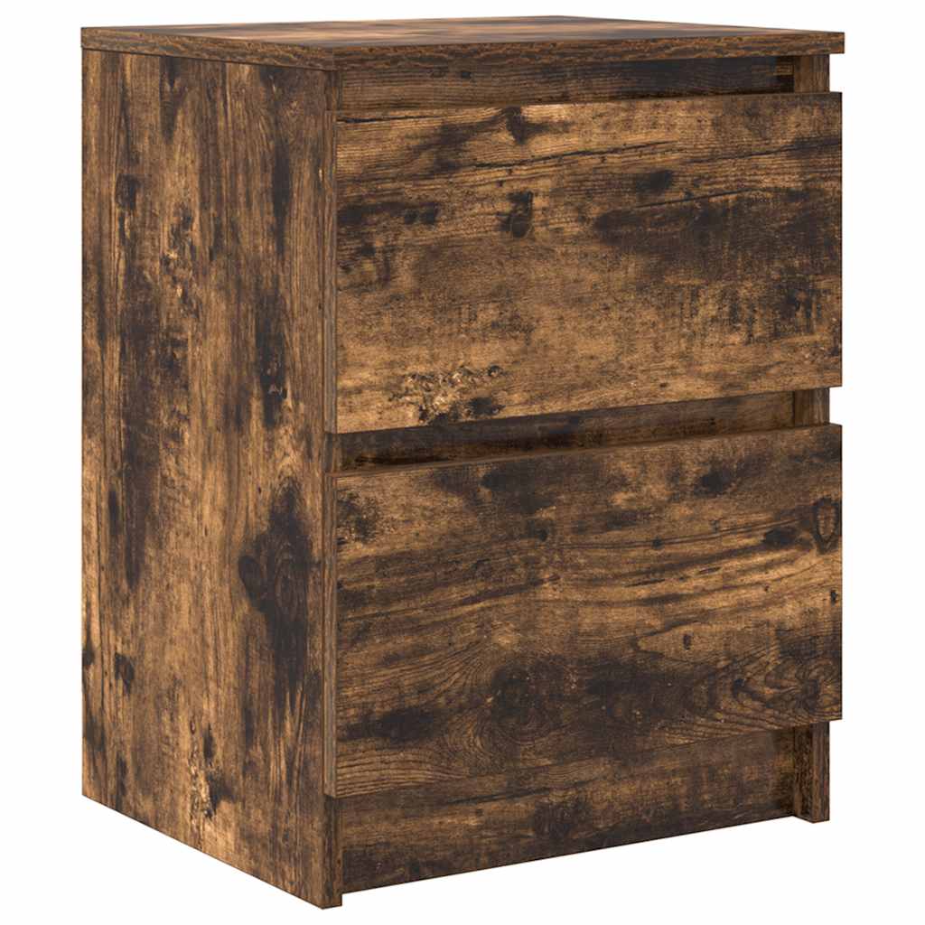 Meuble TV chêne fumé 40x35x54 cm bois d'ingénierie - XIOS