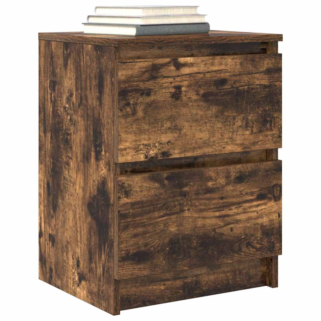 Meuble TV chêne fumé 40x35x54 cm bois d'ingénierie - XIOS