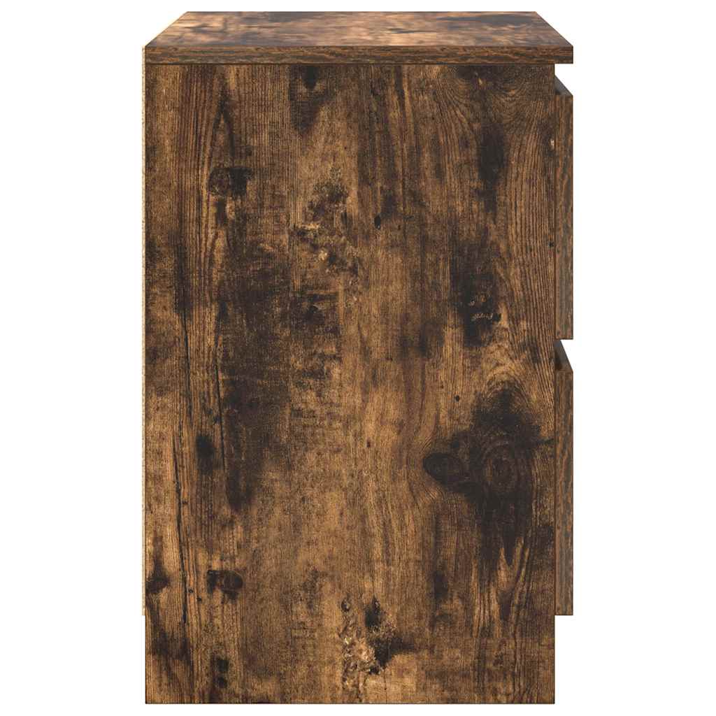 Meuble TV chêne fumé 40x35x54 cm bois d'ingénierie - XIOS
