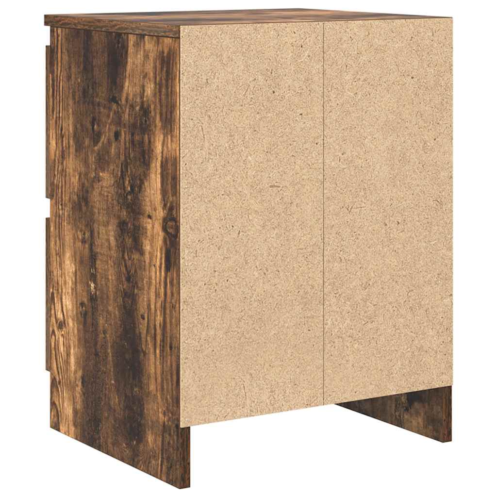 Meuble TV chêne fumé 40x35x54 cm bois d'ingénierie - XIOS