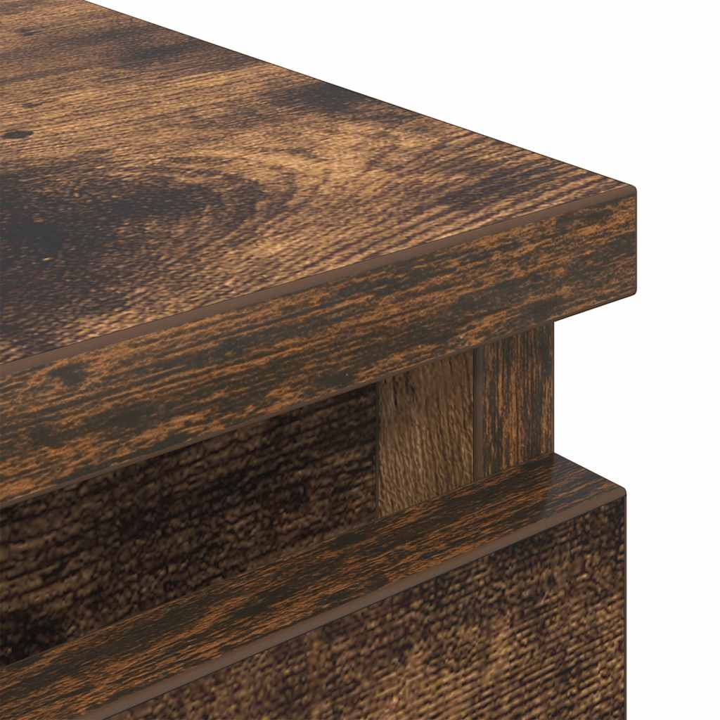 Meuble TV chêne fumé 40x35x54 cm bois d'ingénierie - XIOS
