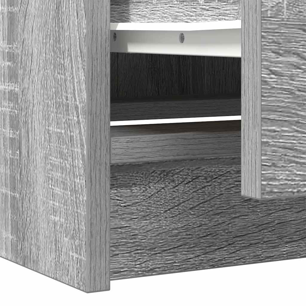 Meuble TV sonoma gris 40x35x54 cm bois d'ingénierie - XIOS