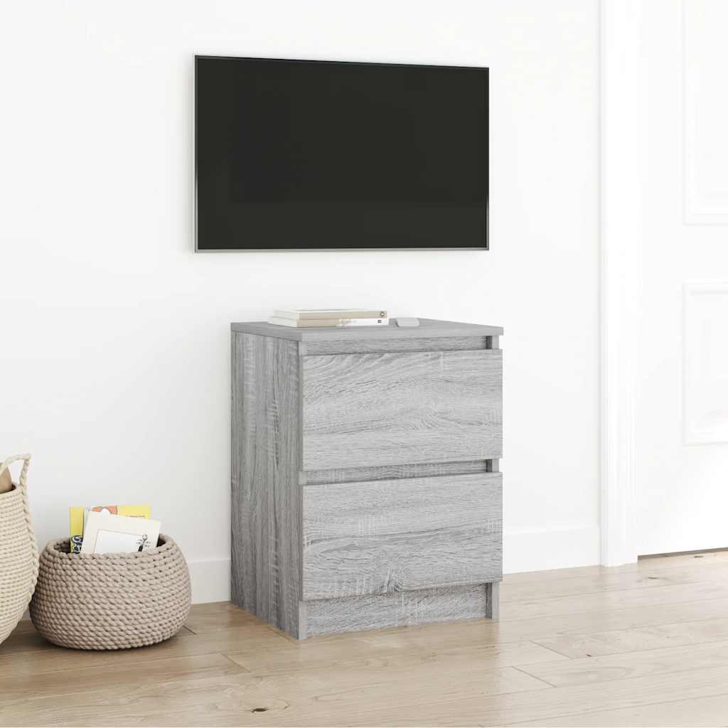 Meuble TV sonoma gris 40x35x54 cm bois d'ingénierie - XIOS