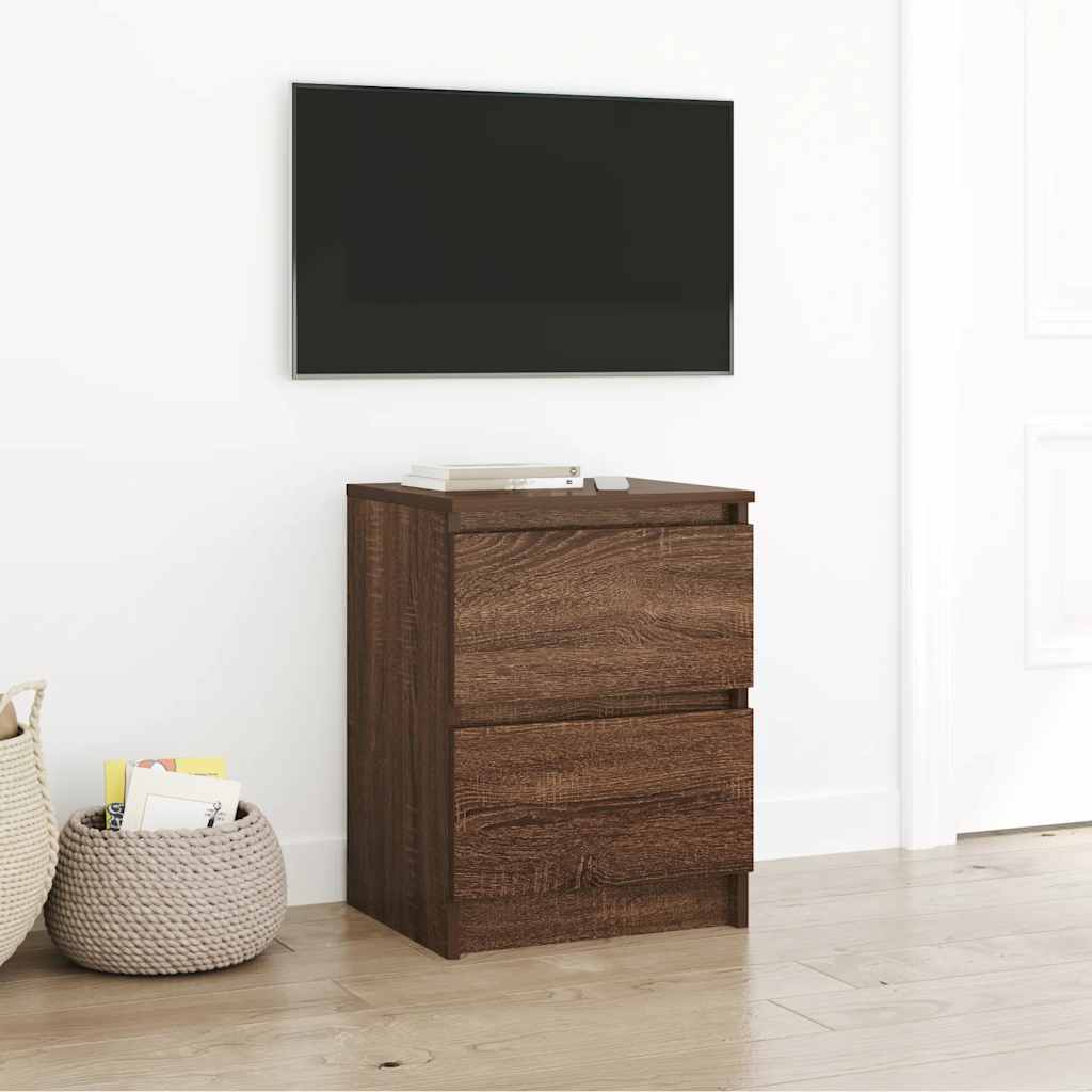 Meuble TV chêne marron 40x35x54 cm bois d'ingénierie - XIOS