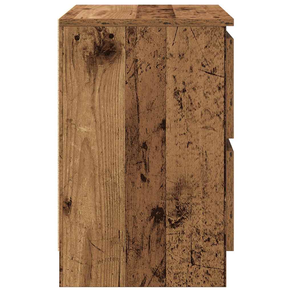 Meuble TV vieux bois 40x35x54 cm bois d'ingénierie - XIOS