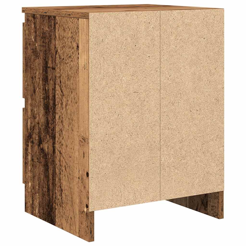Meuble TV vieux bois 40x35x54 cm bois d'ingénierie - XIOS