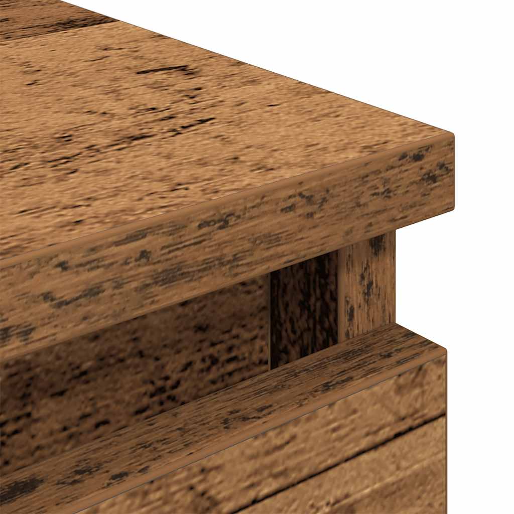 Meuble TV vieux bois 40x35x54 cm bois d'ingénierie - XIOS