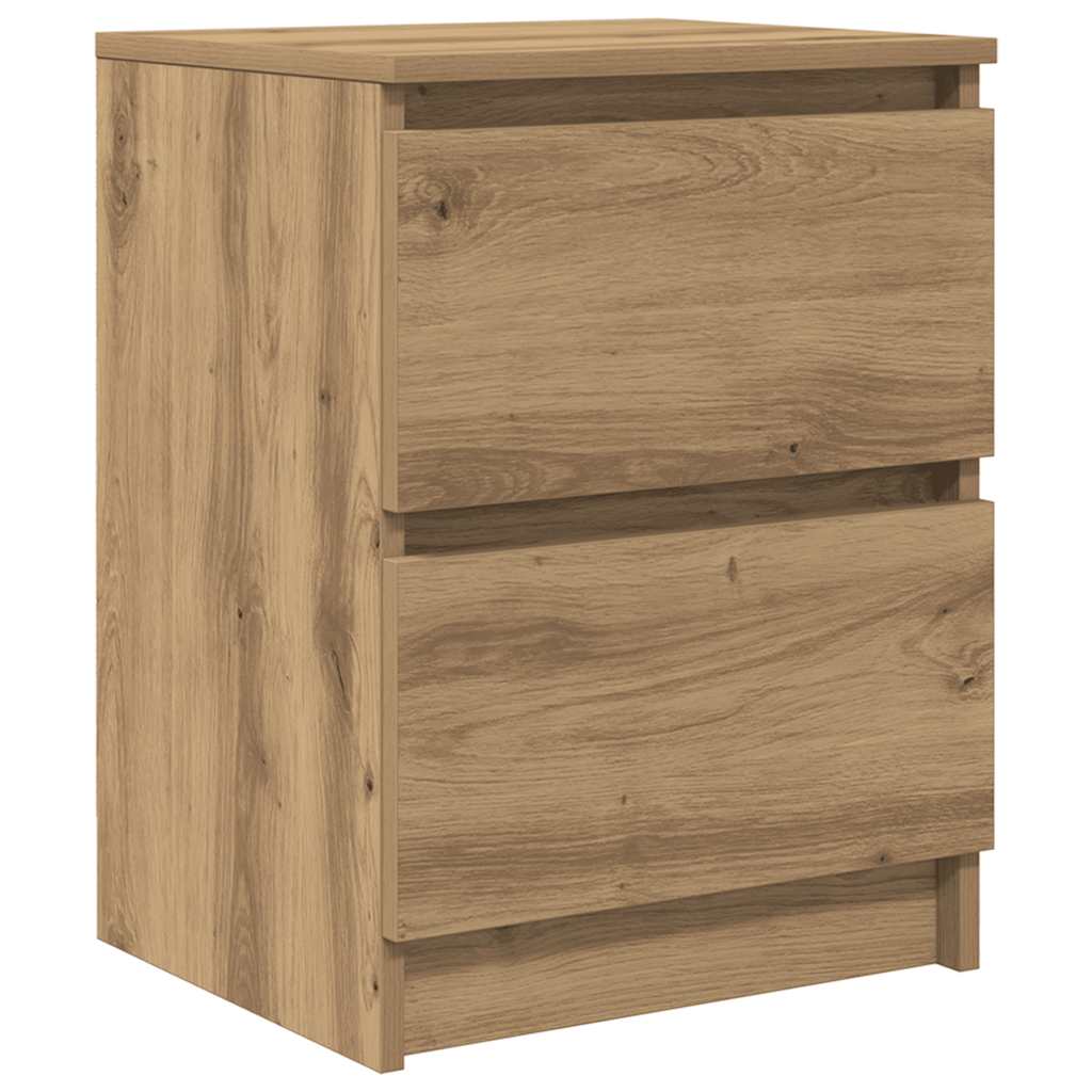 Meuble TV chêne artisanal 40x35x54 cm bois d'ingénierie - XIOS