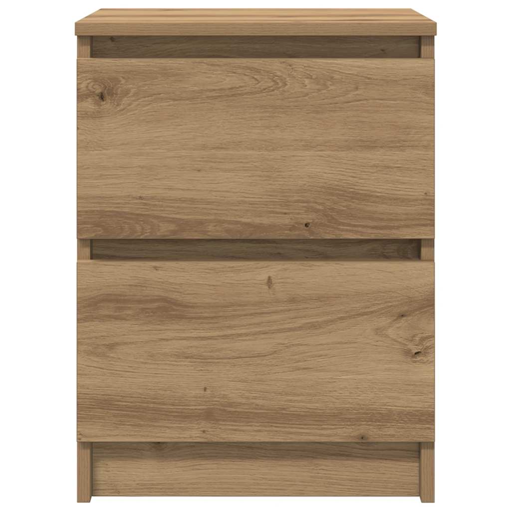 Meuble TV chêne artisanal 40x35x54 cm bois d'ingénierie - XIOS