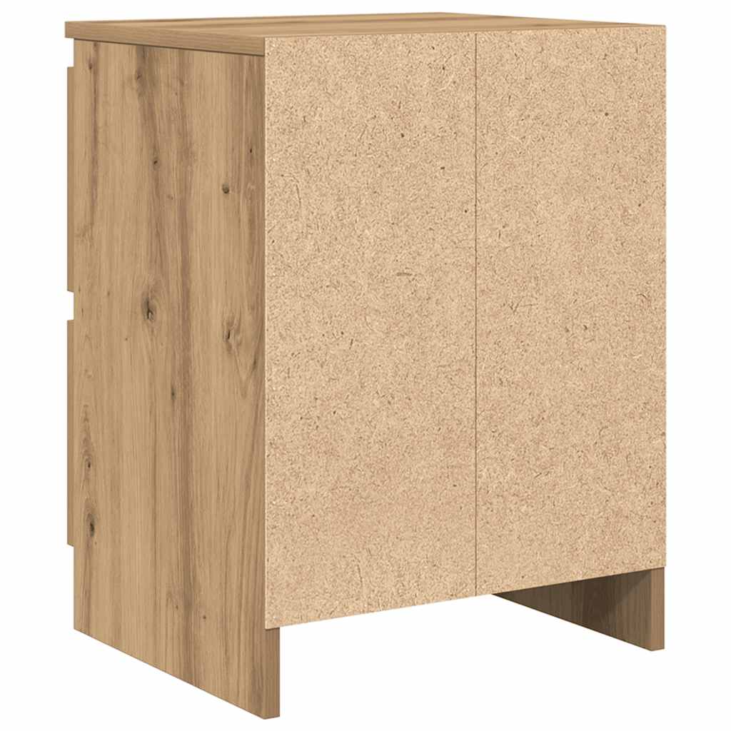 Meuble TV chêne artisanal 40x35x54 cm bois d'ingénierie - XIOS