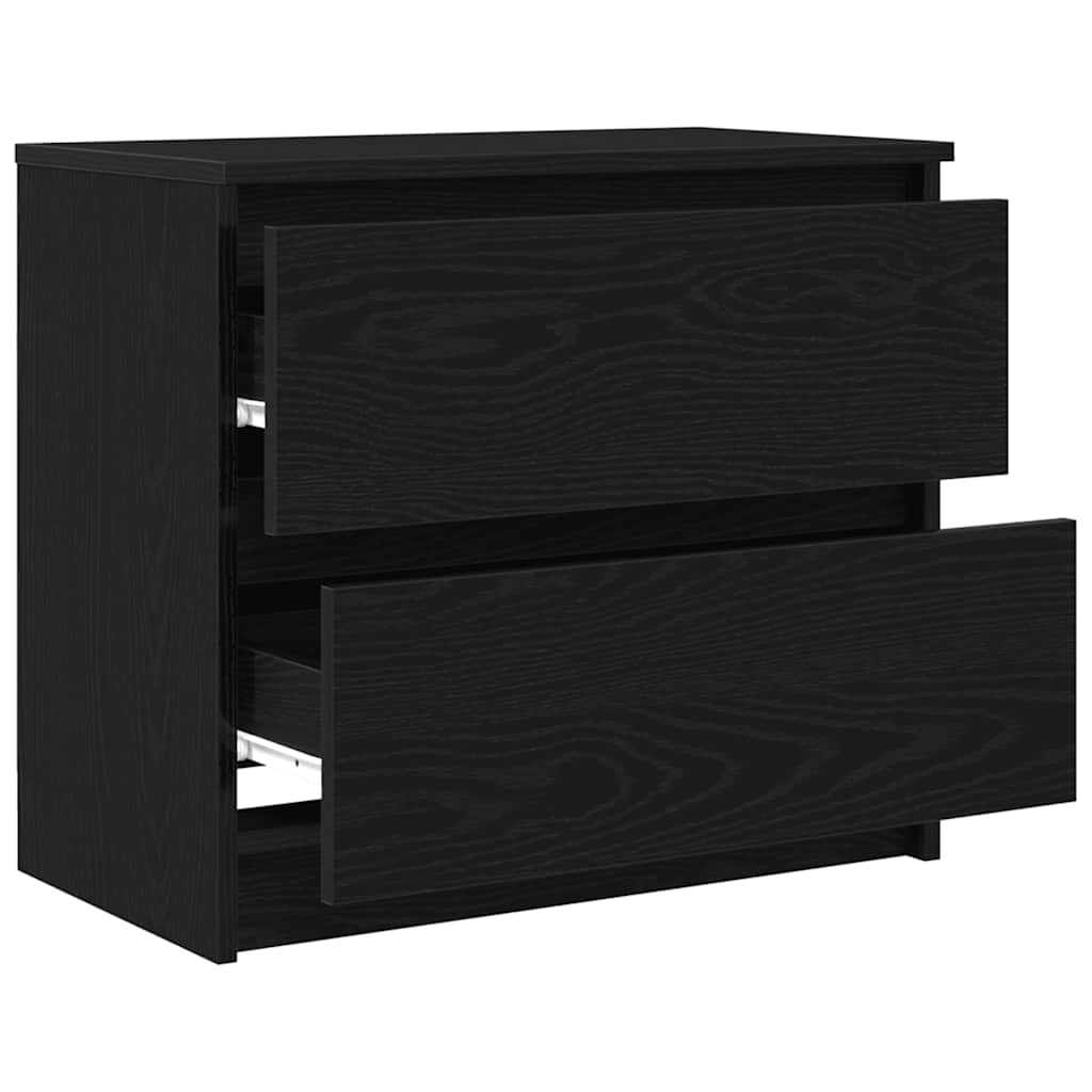 Meuble TV noir 60x35x54 cm bois d'ingénierie - XIOS