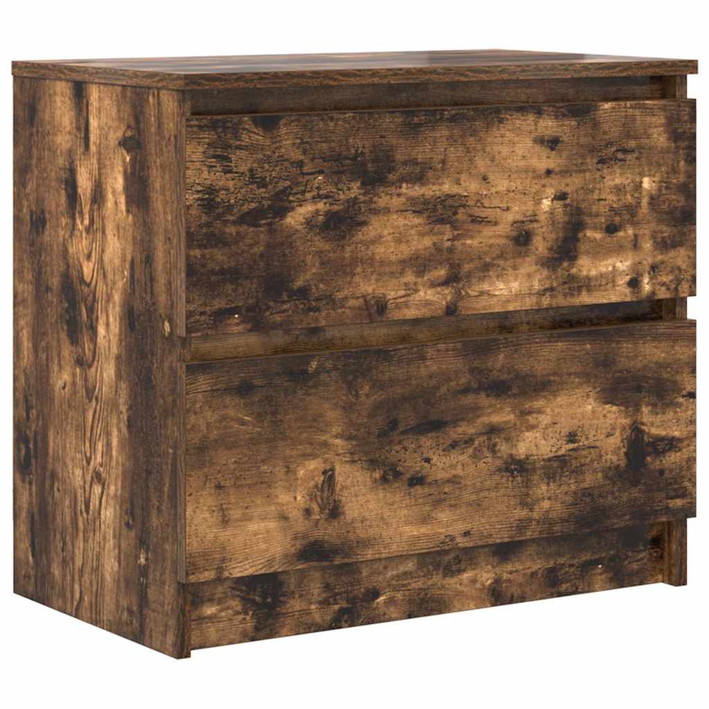 Meuble TV chêne fumé 60x35x54 cm bois d'ingénierie - XIOS