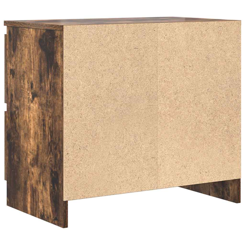 Meuble TV chêne fumé 60x35x54 cm bois d'ingénierie - XIOS