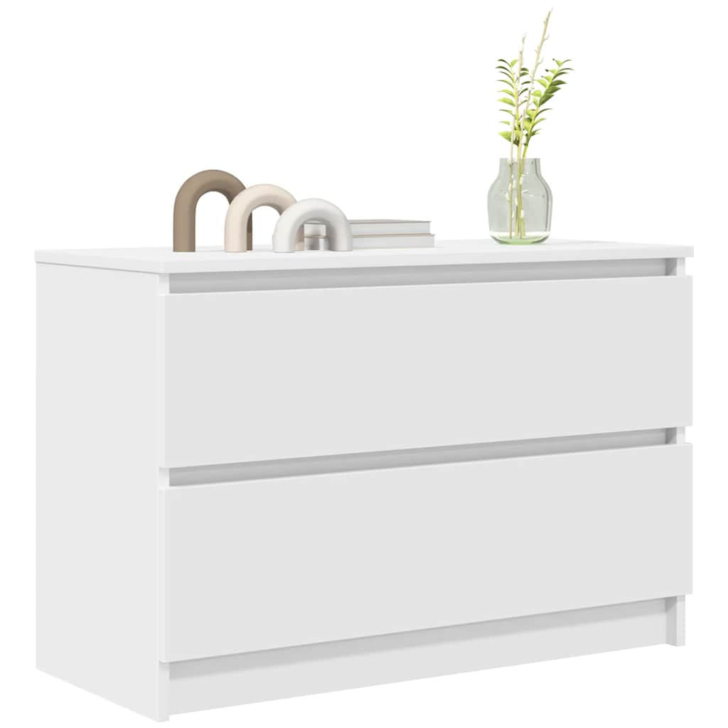 Meuble TV blanc 80x35x54 cm bois d'ingénierie - XIOS
