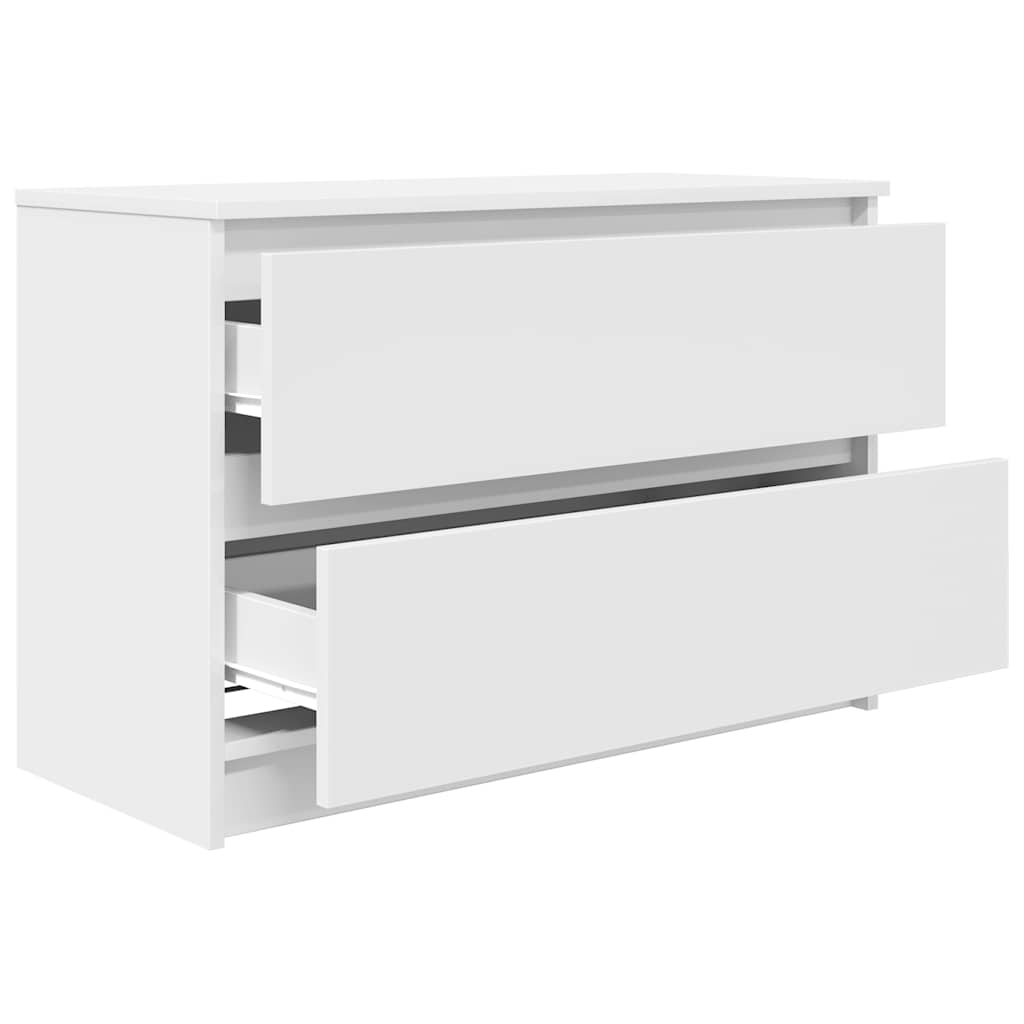 Meuble TV blanc 80x35x54 cm bois d'ingénierie - XIOS