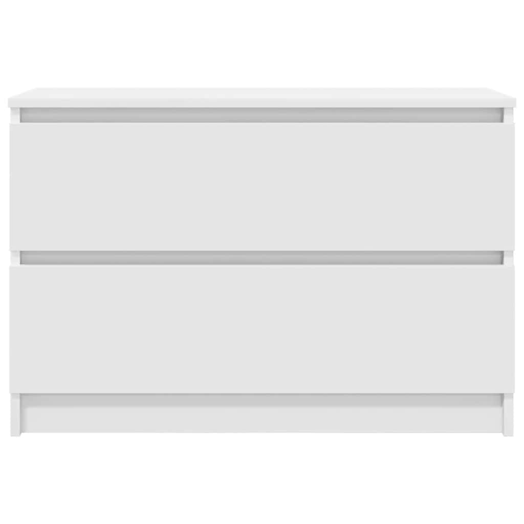 Meuble TV blanc 80x35x54 cm bois d'ingénierie - XIOS