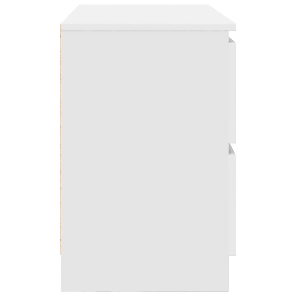 Meuble TV blanc 80x35x54 cm bois d'ingénierie - XIOS