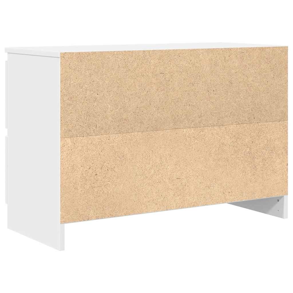 Meuble TV blanc 80x35x54 cm bois d'ingénierie - XIOS