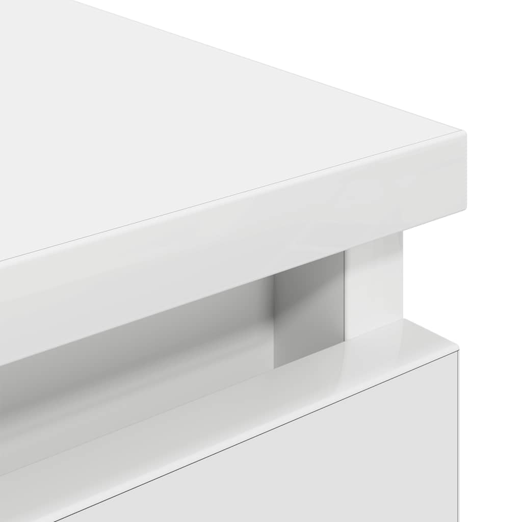 Meuble TV blanc 80x35x54 cm bois d'ingénierie - XIOS