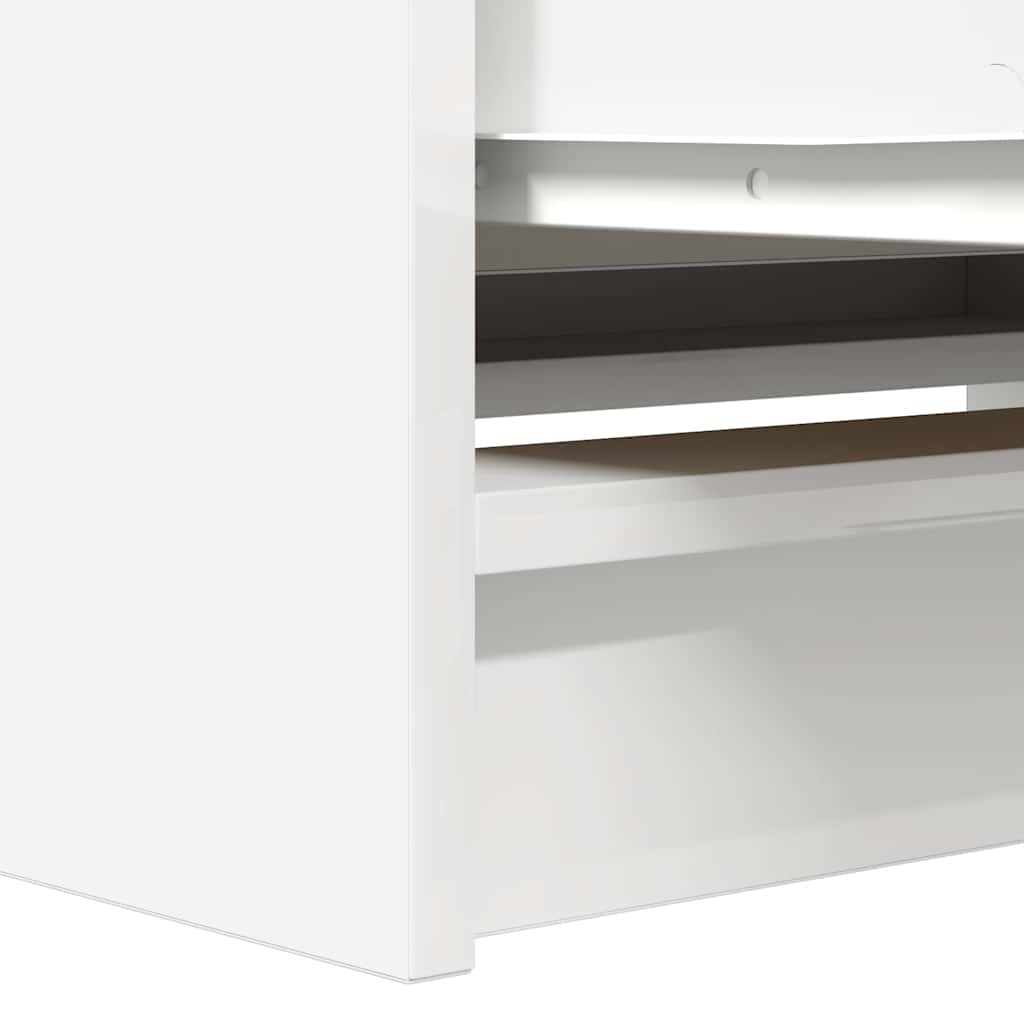 Meuble TV blanc 80x35x54 cm bois d'ingénierie - XIOS