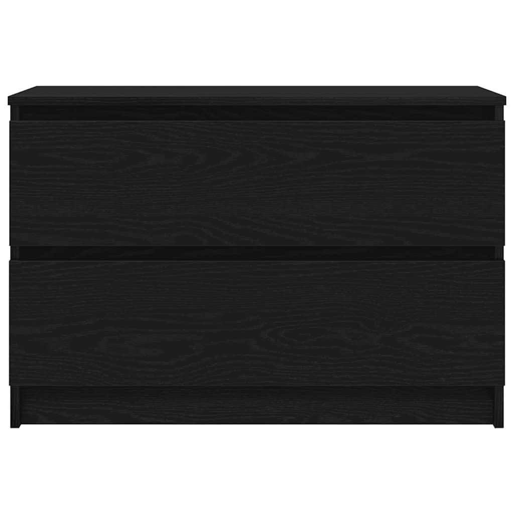 Meuble TV noir 80x35x54 cm bois d'ingénierie - XIOS