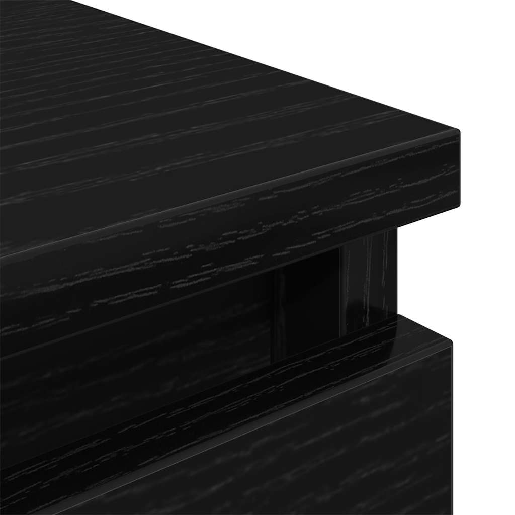 Meuble TV noir 80x35x54 cm bois d'ingénierie - XIOS
