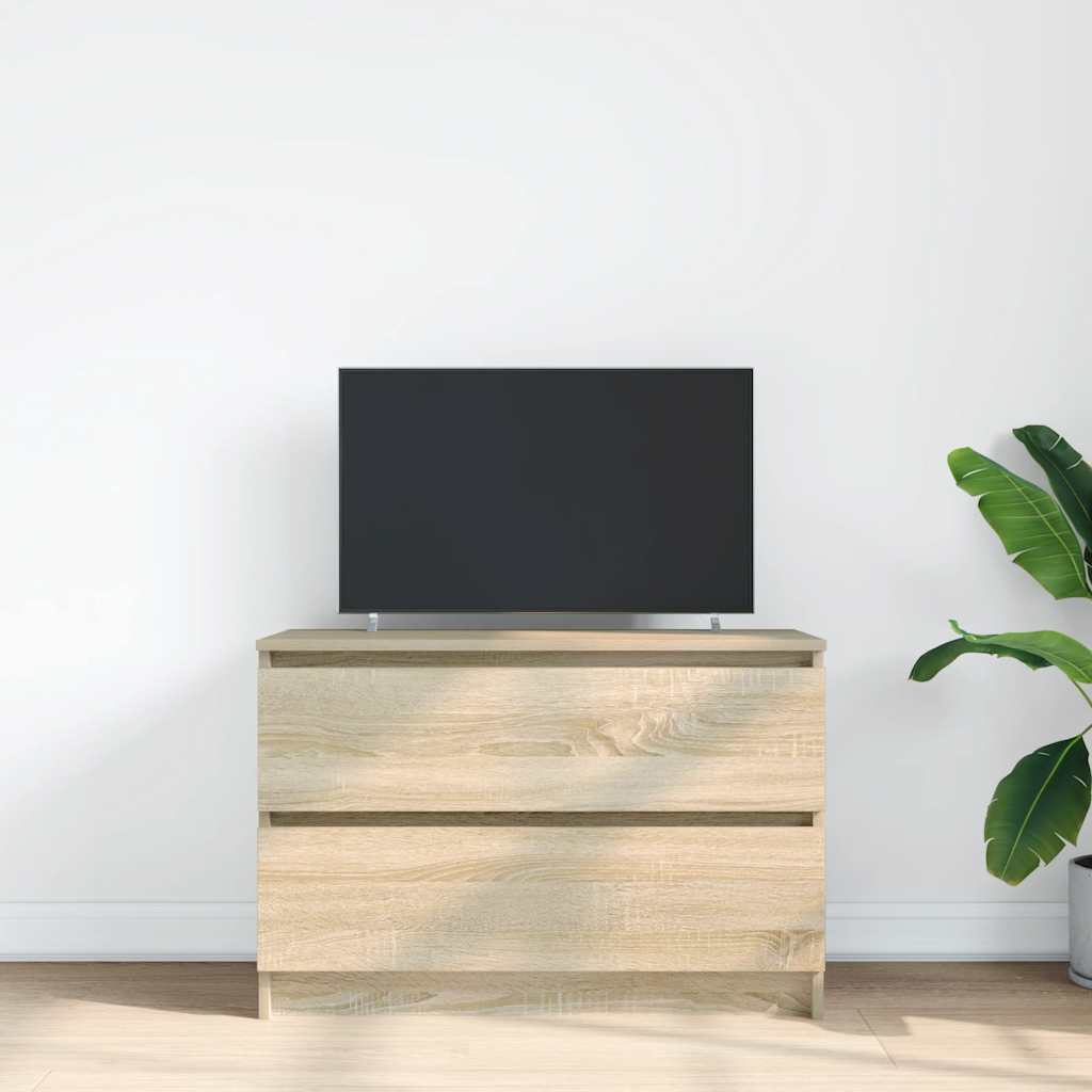 Meuble TV chêne sonoma 80x35x54 cm bois d'ingénierie - XIOS