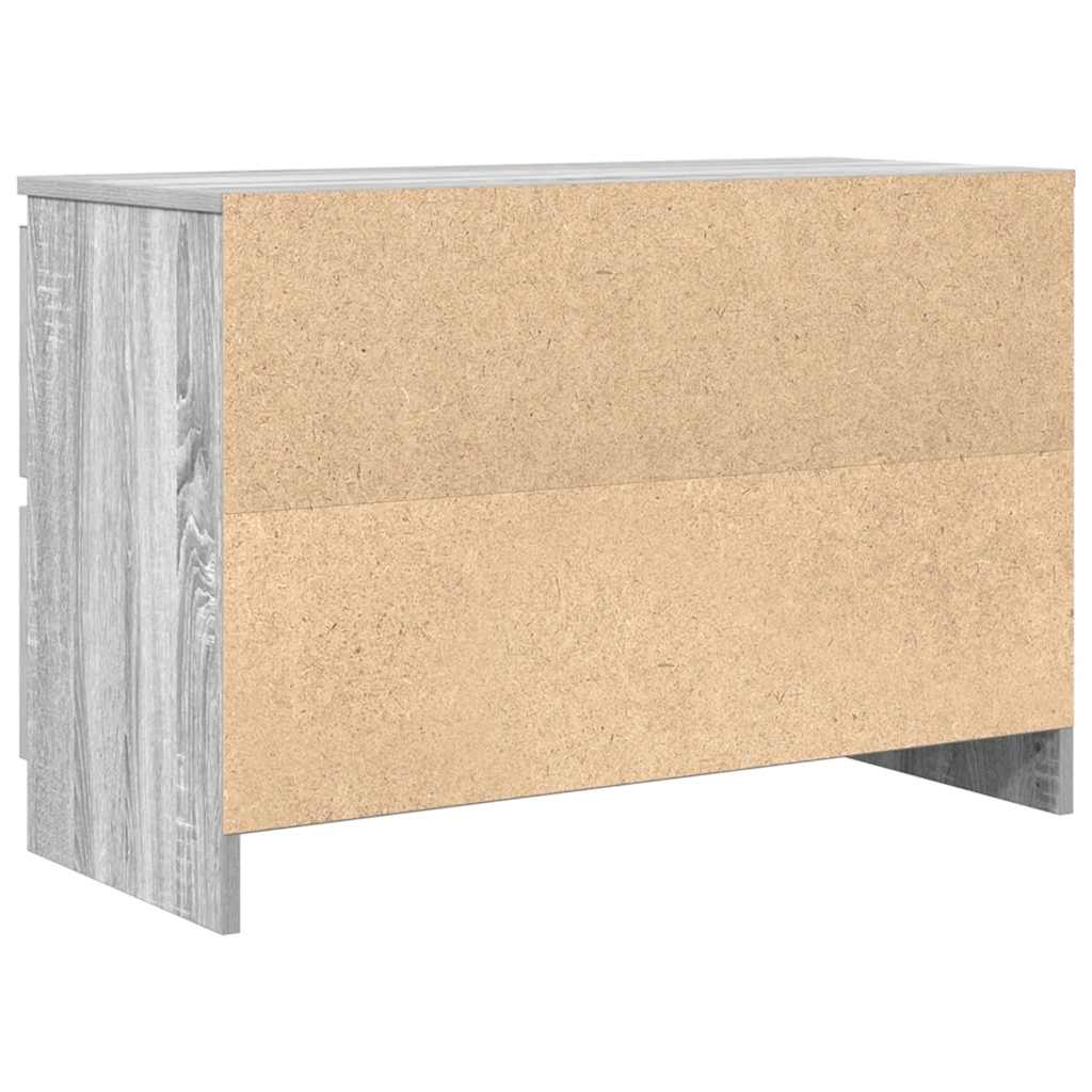 Meuble TV sonoma gris 80x35x54 cm bois d'ingénierie - XIOS