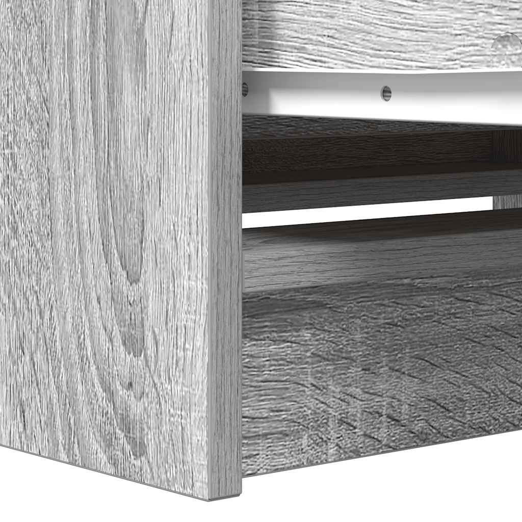 Meuble TV sonoma gris 80x35x54 cm bois d'ingénierie - XIOS