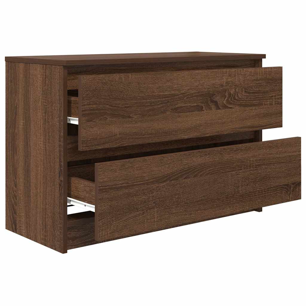 Meuble TV chêne marron 80x35x54 cm bois d'ingénierie - XIOS