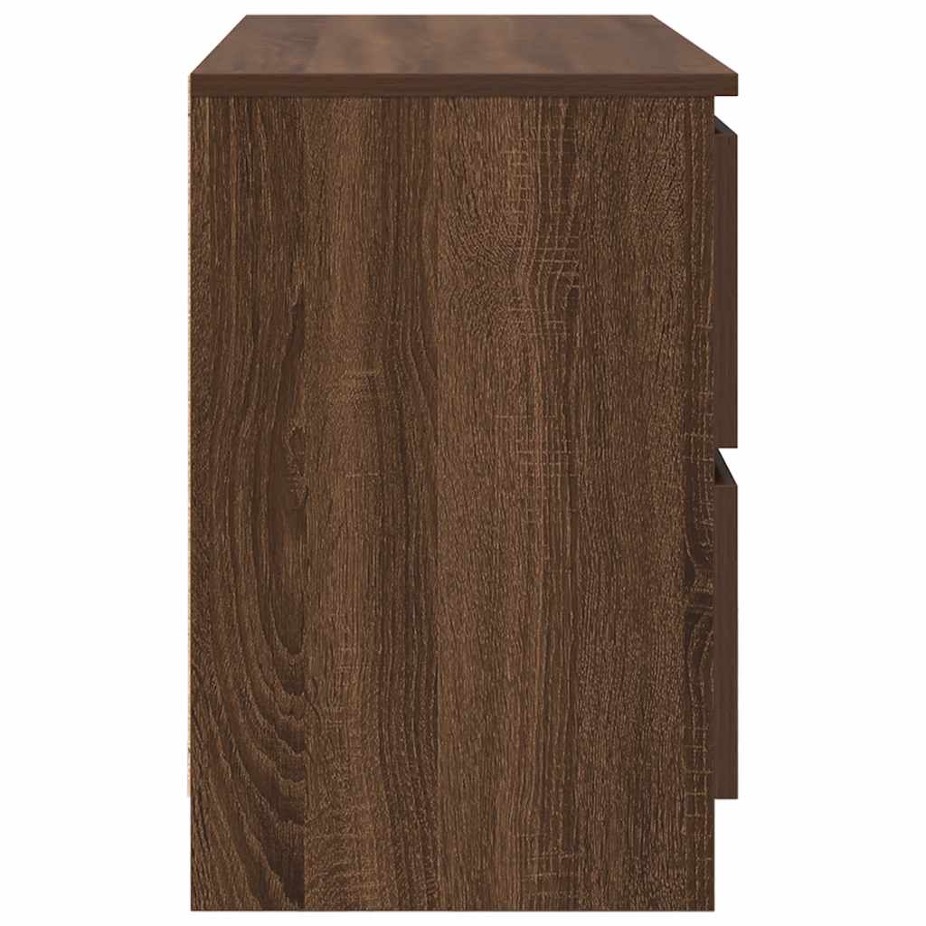 Meuble TV chêne marron 80x35x54 cm bois d'ingénierie - XIOS