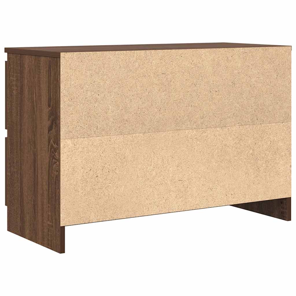 Meuble TV chêne marron 80x35x54 cm bois d'ingénierie - XIOS