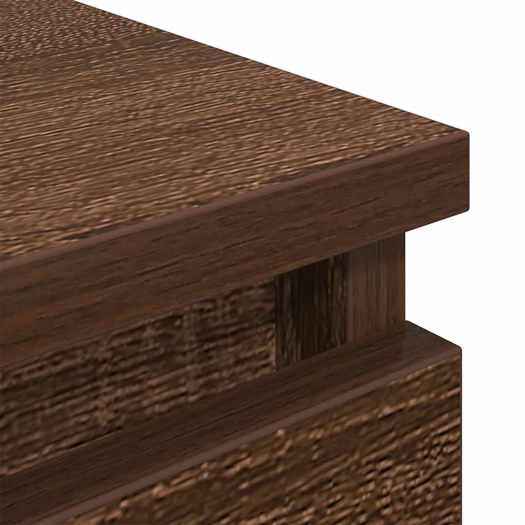 Meuble TV chêne marron 80x35x54 cm bois d'ingénierie - XIOS