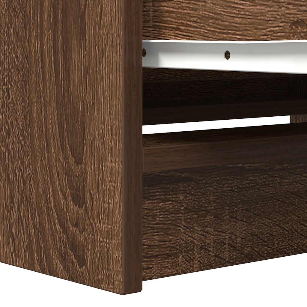 Meuble TV chêne marron 80x35x54 cm bois d'ingénierie - XIOS