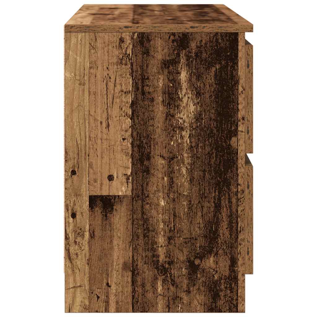 Meuble TV vieux bois 80x35x54 cm bois d'ingénierie - XIOS