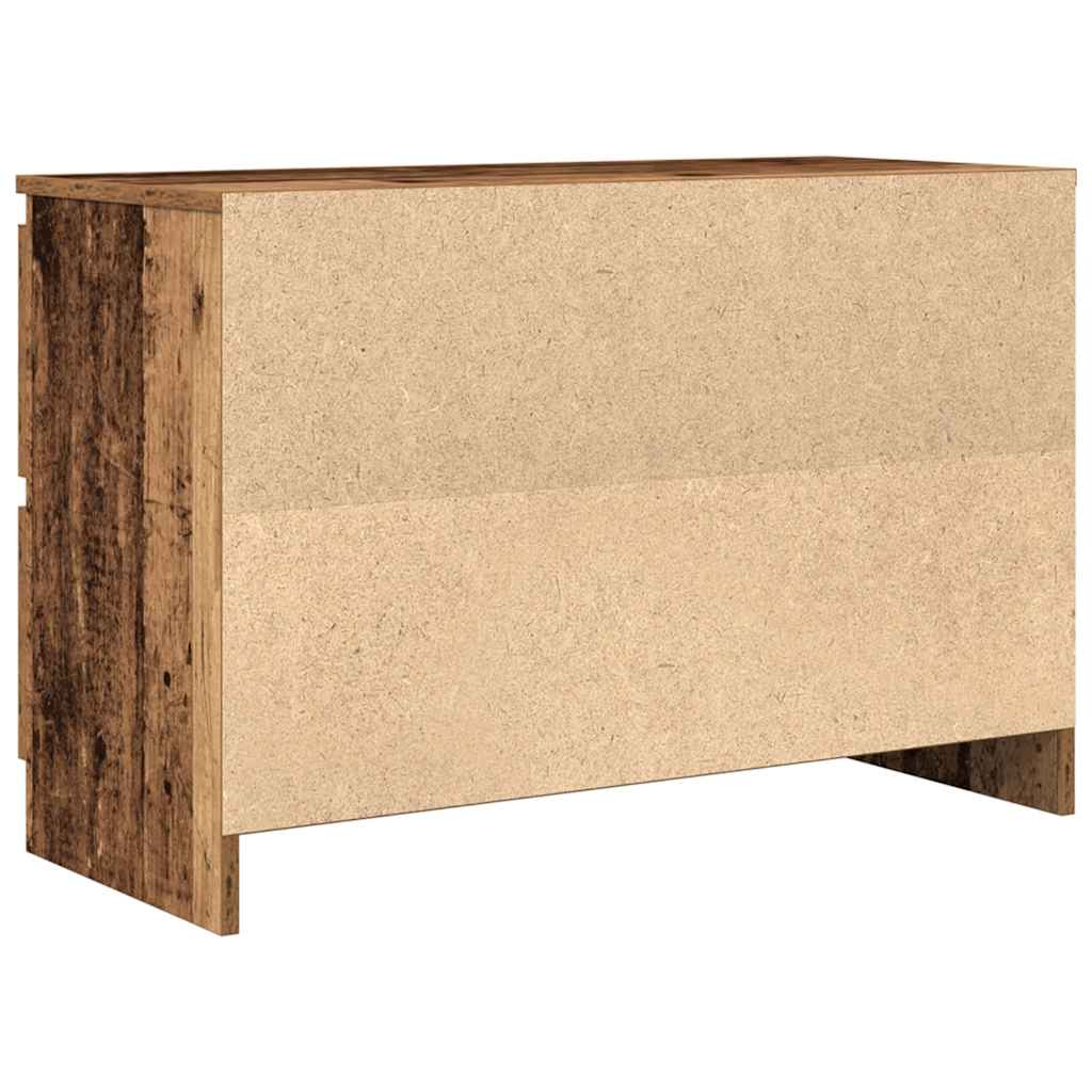 Meuble TV vieux bois 80x35x54 cm bois d'ingénierie - XIOS